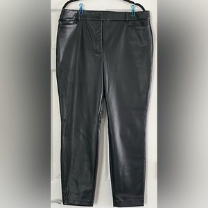 LOFT Curvy Sutton Skinny Pants in Faux Leather Sz 16 (NWT) or 18 (New Sealed)